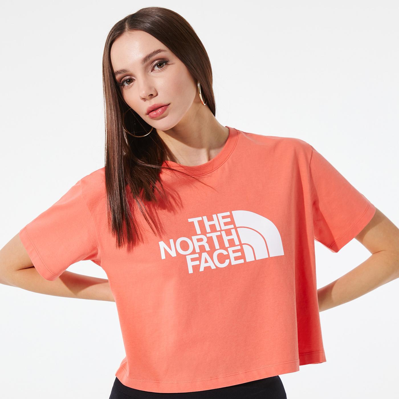 The North Face W Cropped Easy Tee Kadın Turuncu T-Shirt