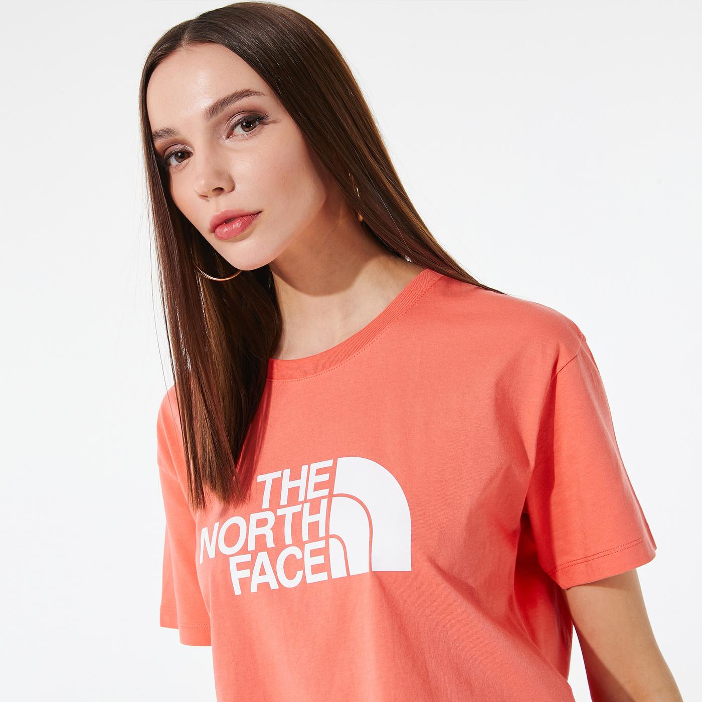 The North Face W Cropped Easy Tee Kadın Turuncu T-Shirt