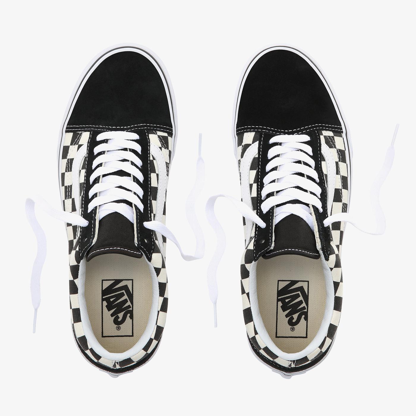 Vans  Primary Check Old Skool Siyah - Bej Unisex Sneaker