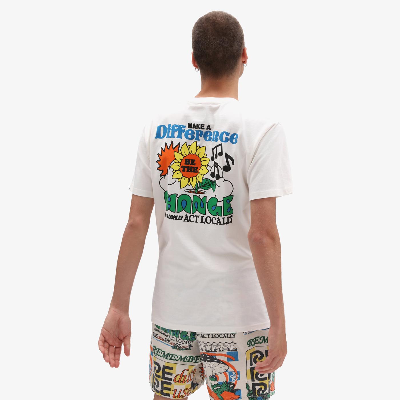 Vans Eco Positivity Erkek Krem T-Shirt