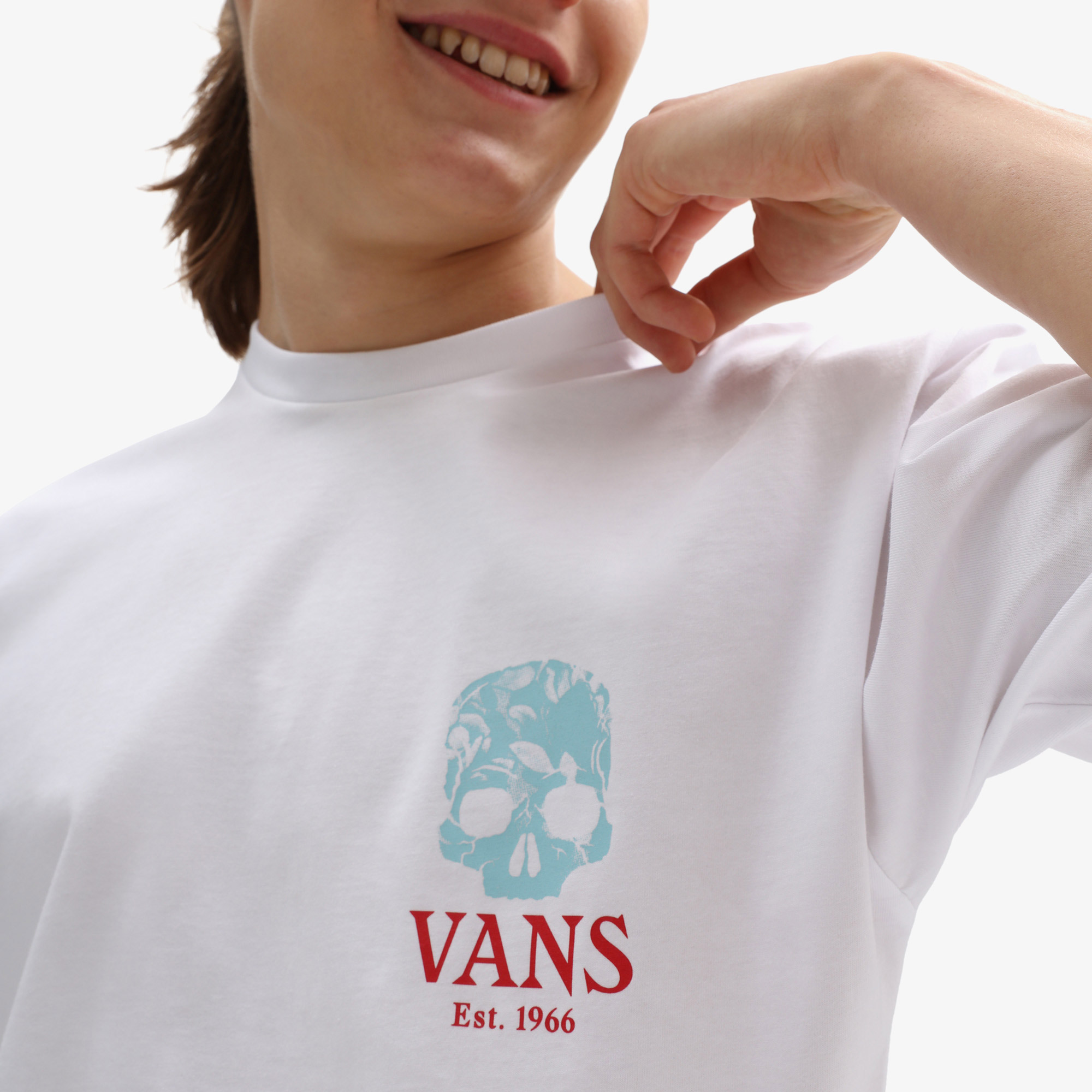 Vans Eco Positivity Strange Blossoms Erkek Beyaz T-Shirt