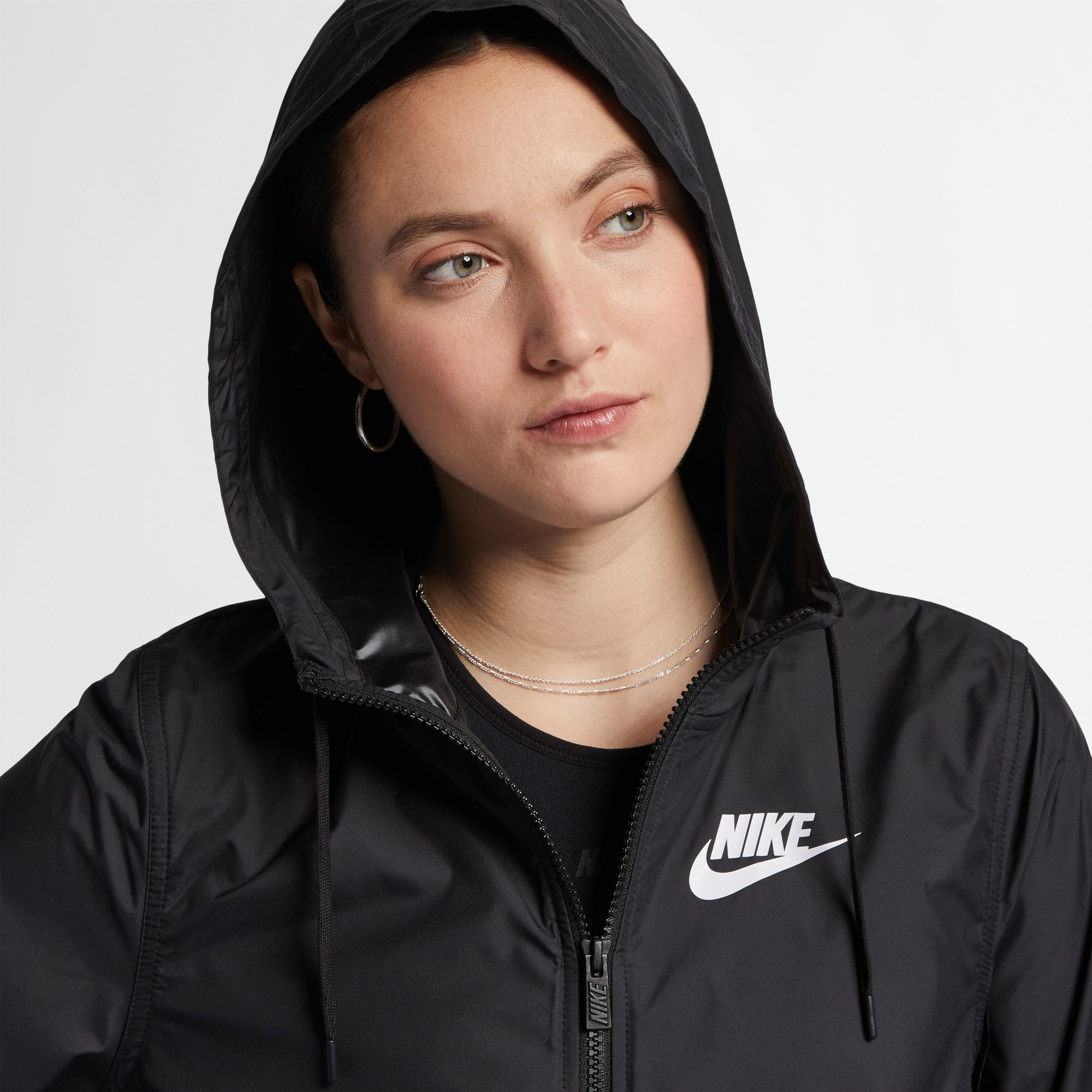 Nike Sportswear Woven Kadın Siyah Ceket