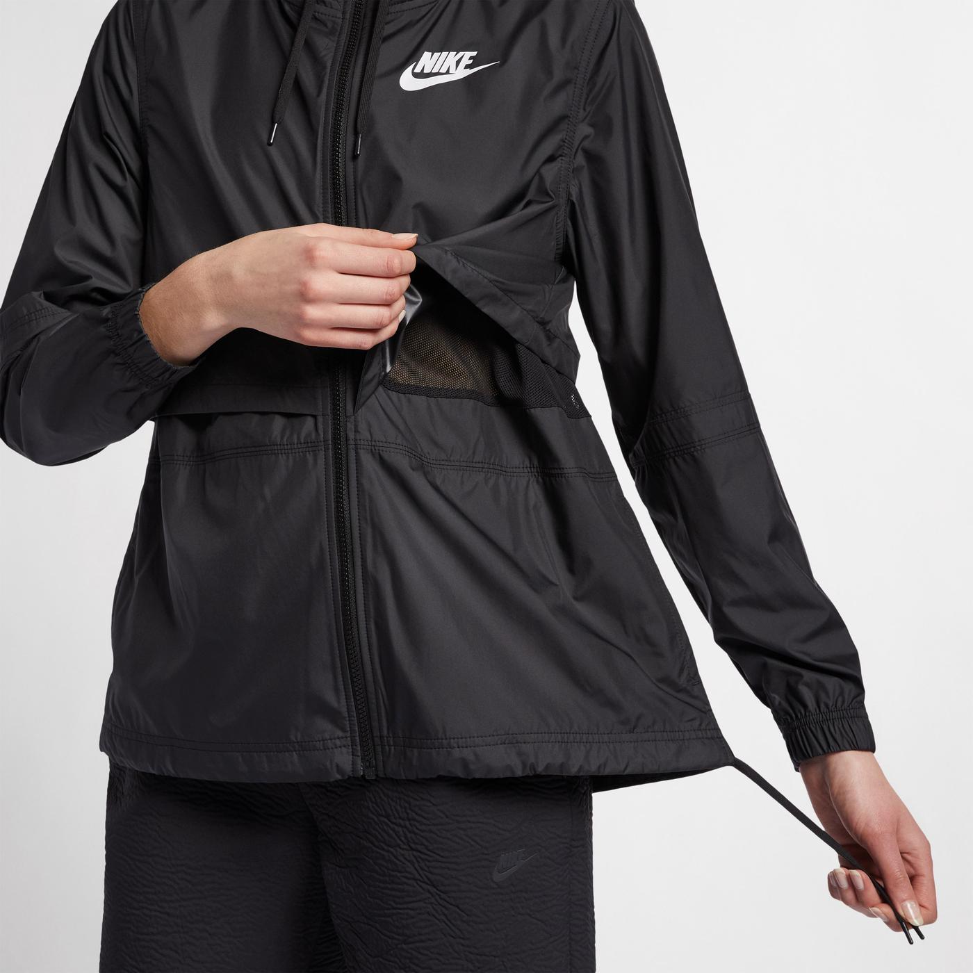 Nike Sportswear Woven Kadın Siyah Ceket