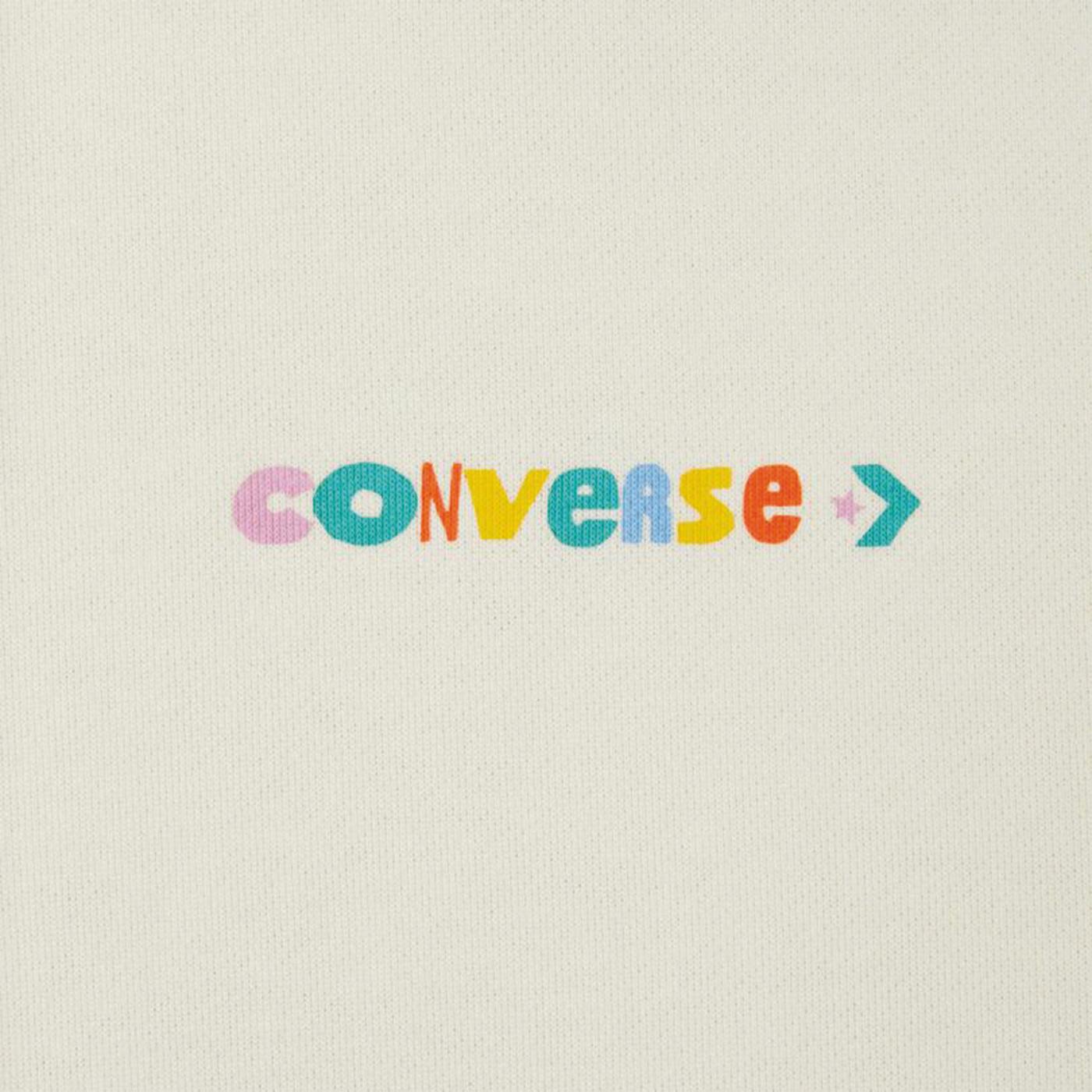Converse Much Love Graphic Unisex Krem Sweatshirt