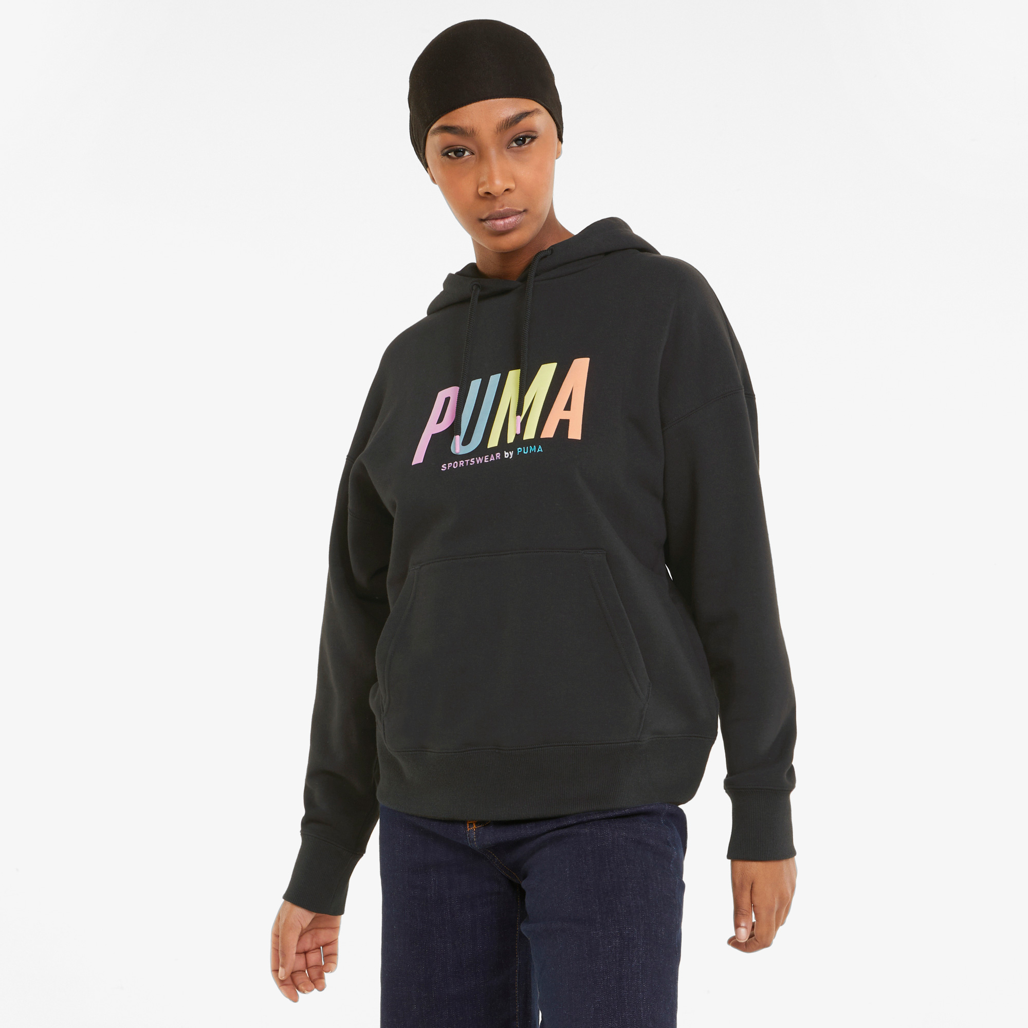 Puma Sportstyle Prime Kadın Siyah Kapüşonlu Sweatshirt