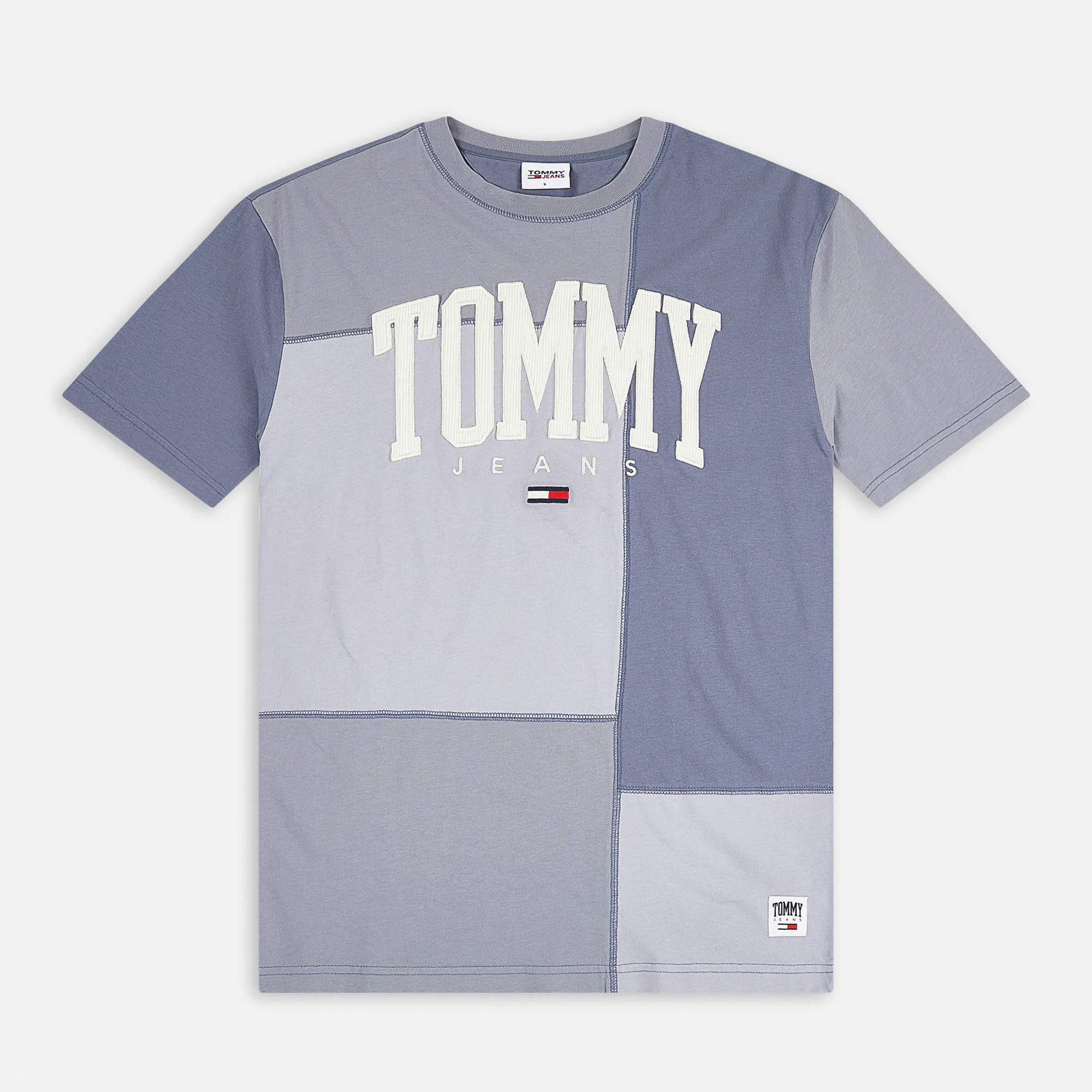 Tommy Hilfiger Collegiate Cut Sew Erkek Mor T-Shirt