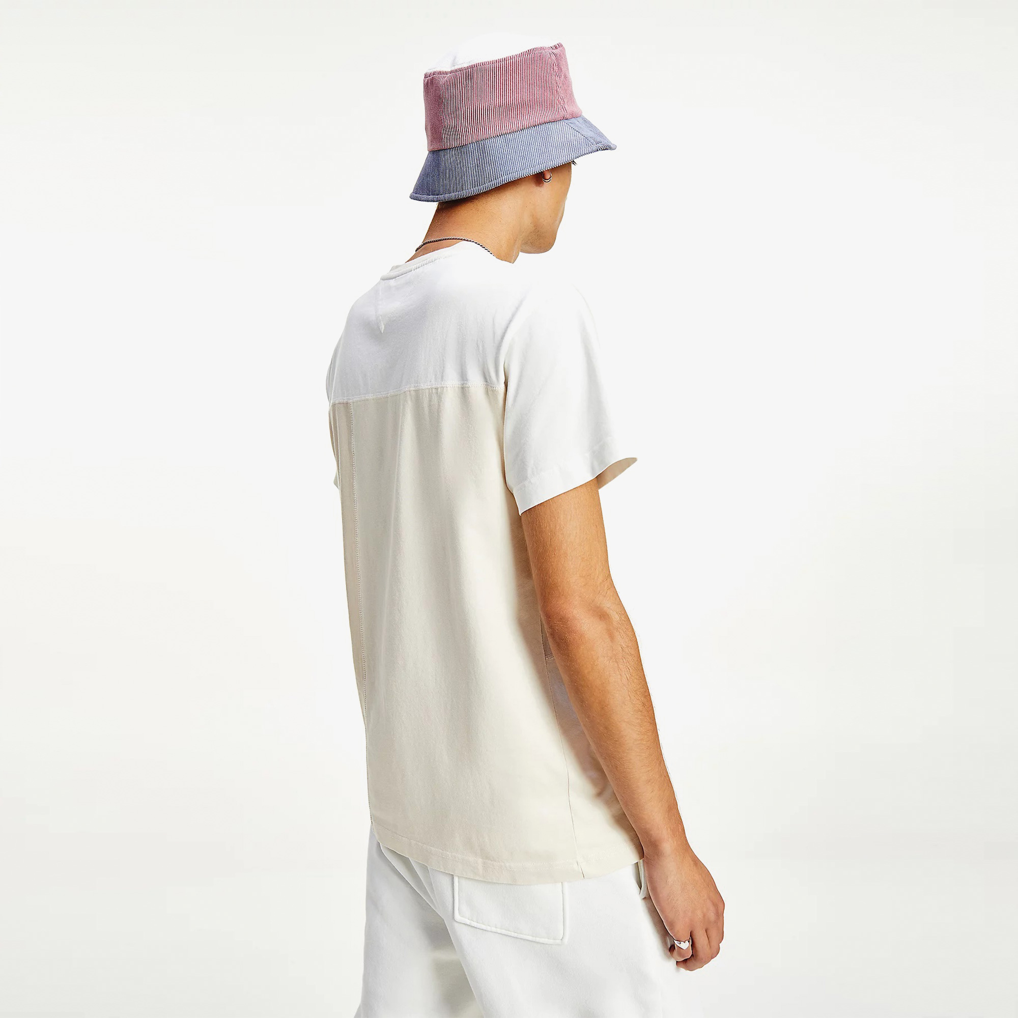 Tommy Hilfiger Collegiate Cut Sew Erkek Beyaz T-Shirt