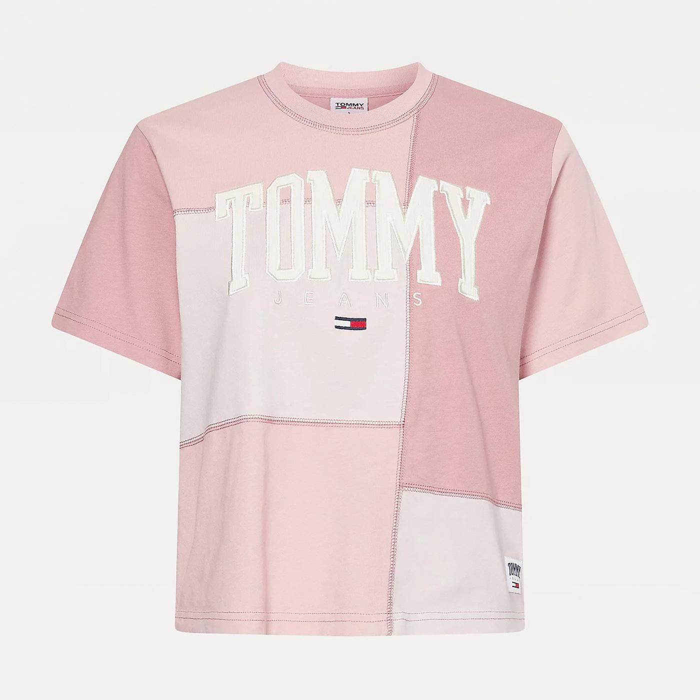 Tommy Hilfiger Collegiate Cut Sew Kadın Pembe T-Shirt