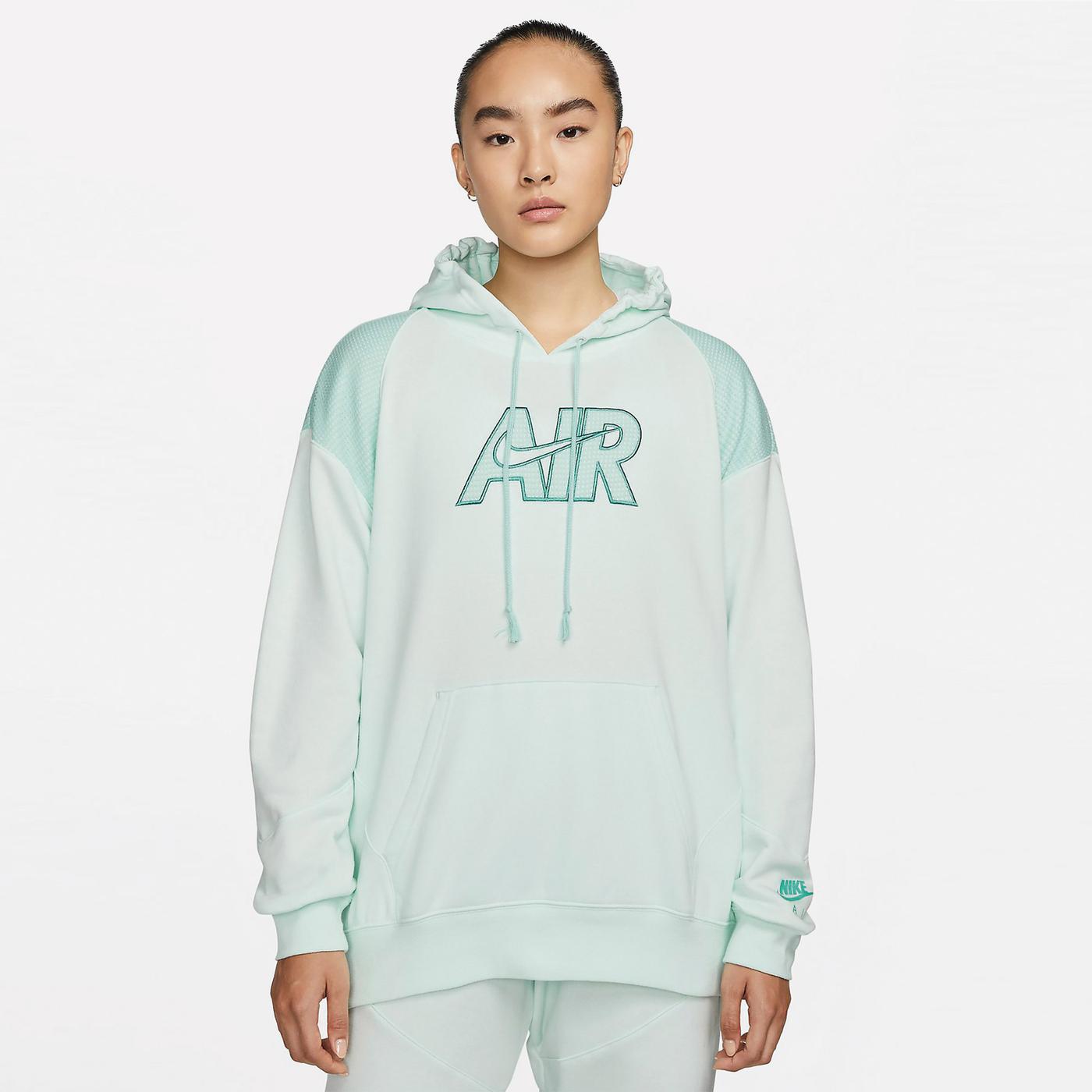 Nike Sportswear Air Kadın Yeşil Kapüşonlu Sweatshirt