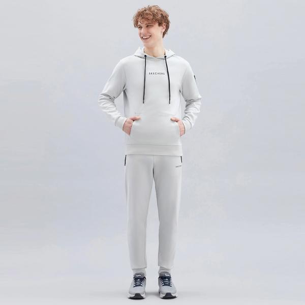 Skechers 2XI-Lock Arm Zipped Erkek Beyaz Sweatshirt