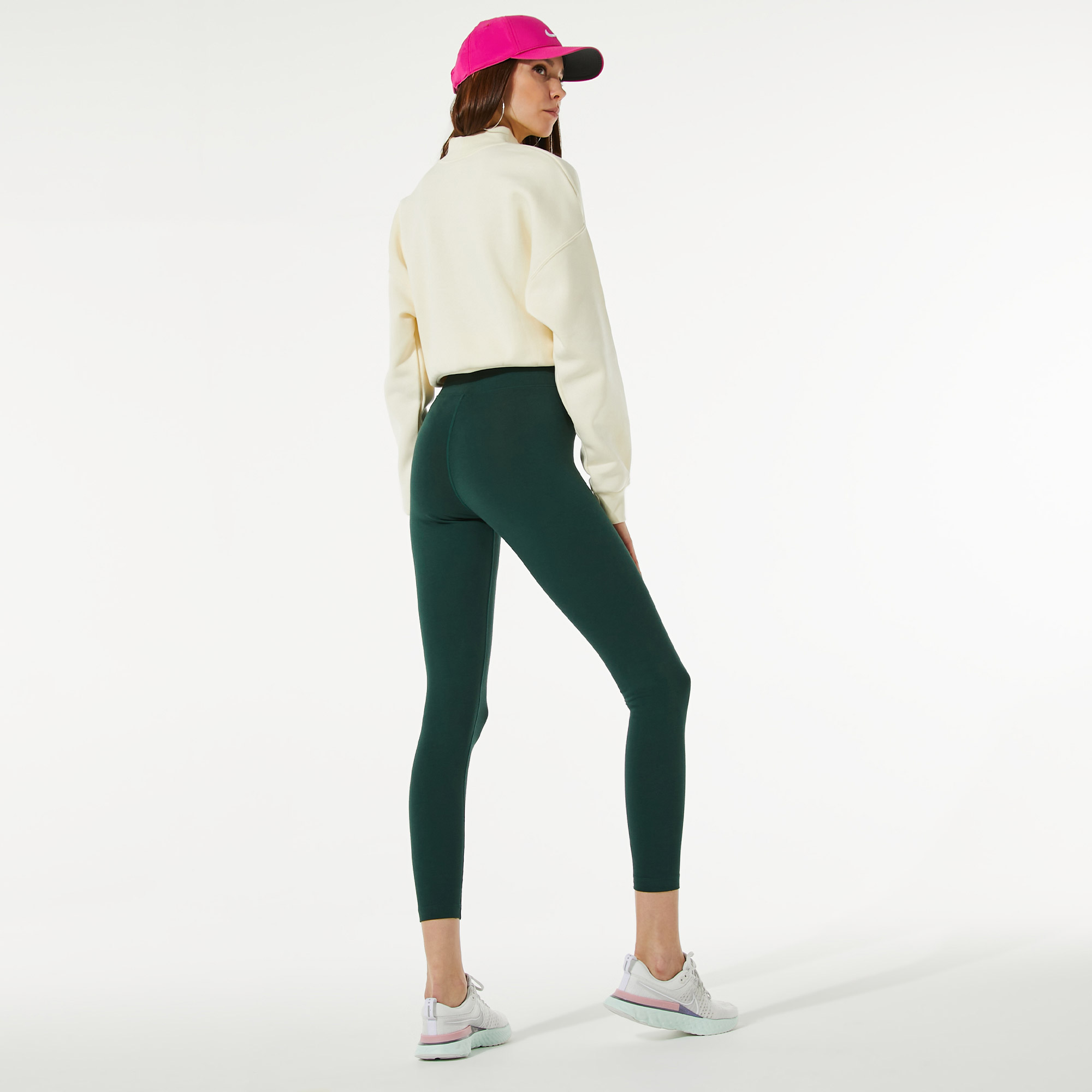 Nike Sportswear Swoosh Kadın Yeşil Tayt