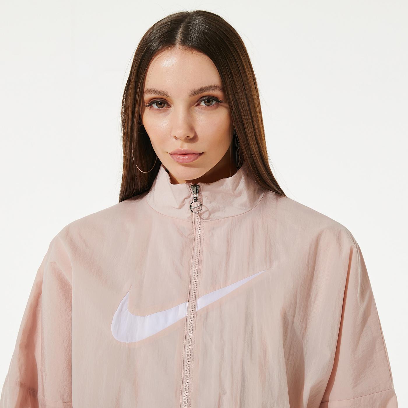 Nike Sportswear Essential Kadın Pembe Ceket