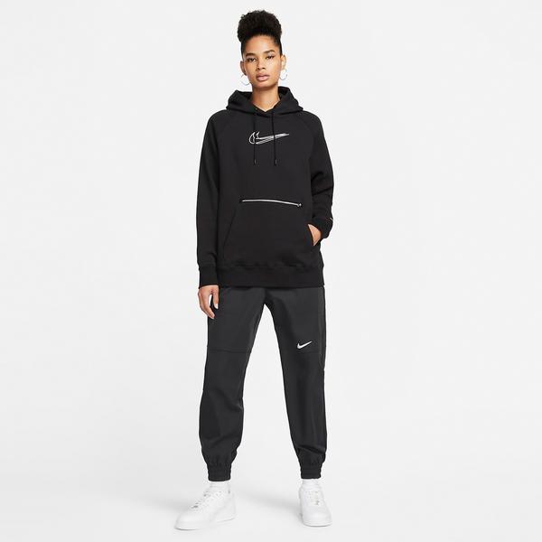 Nike Sportswear Oversized Fit Kadın Siyah Kapüşonlu Sweatshirt