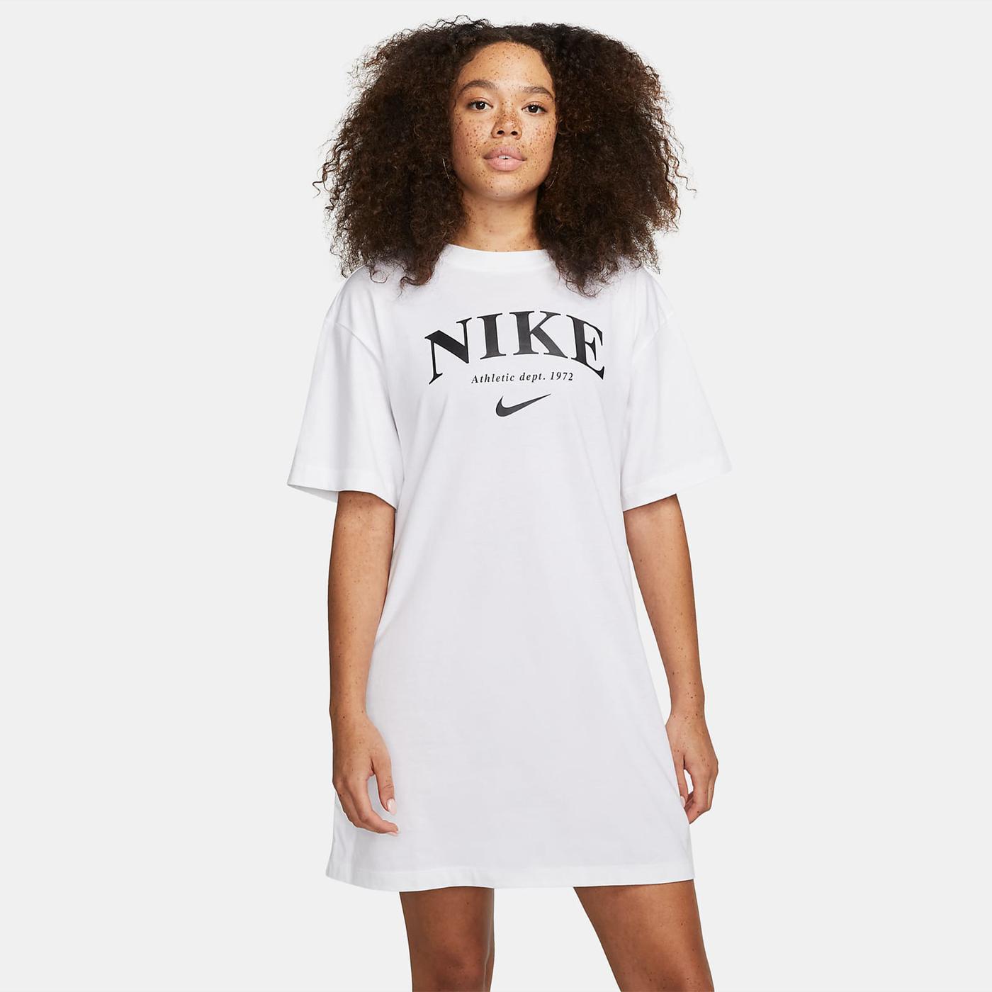 Nike Sportswear Kadın Beyaz Elbise