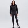 Skechers Terry Fleece Snap Detailed Kadın Siyah Sweatshirt