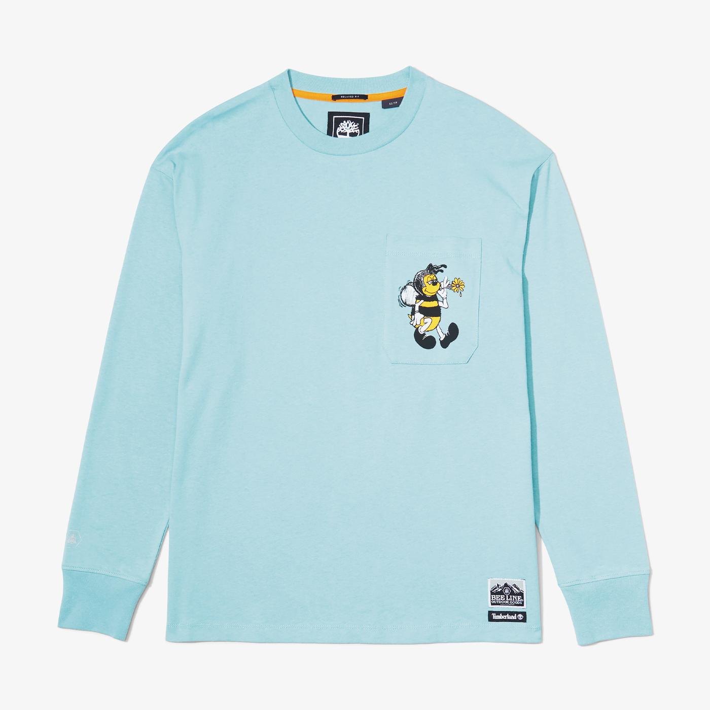Timberland X  Bee Line Ls Unisex Mavi Sweatshirt