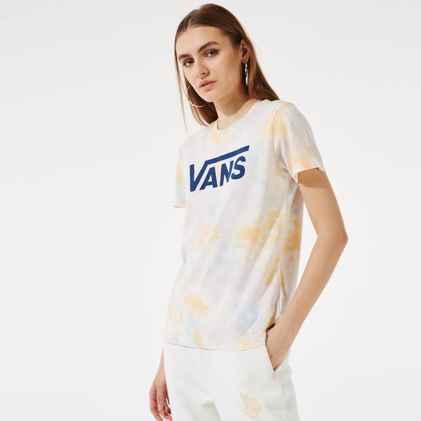 Vans Logo Wash Crew Kadın Renkli T-Shirt