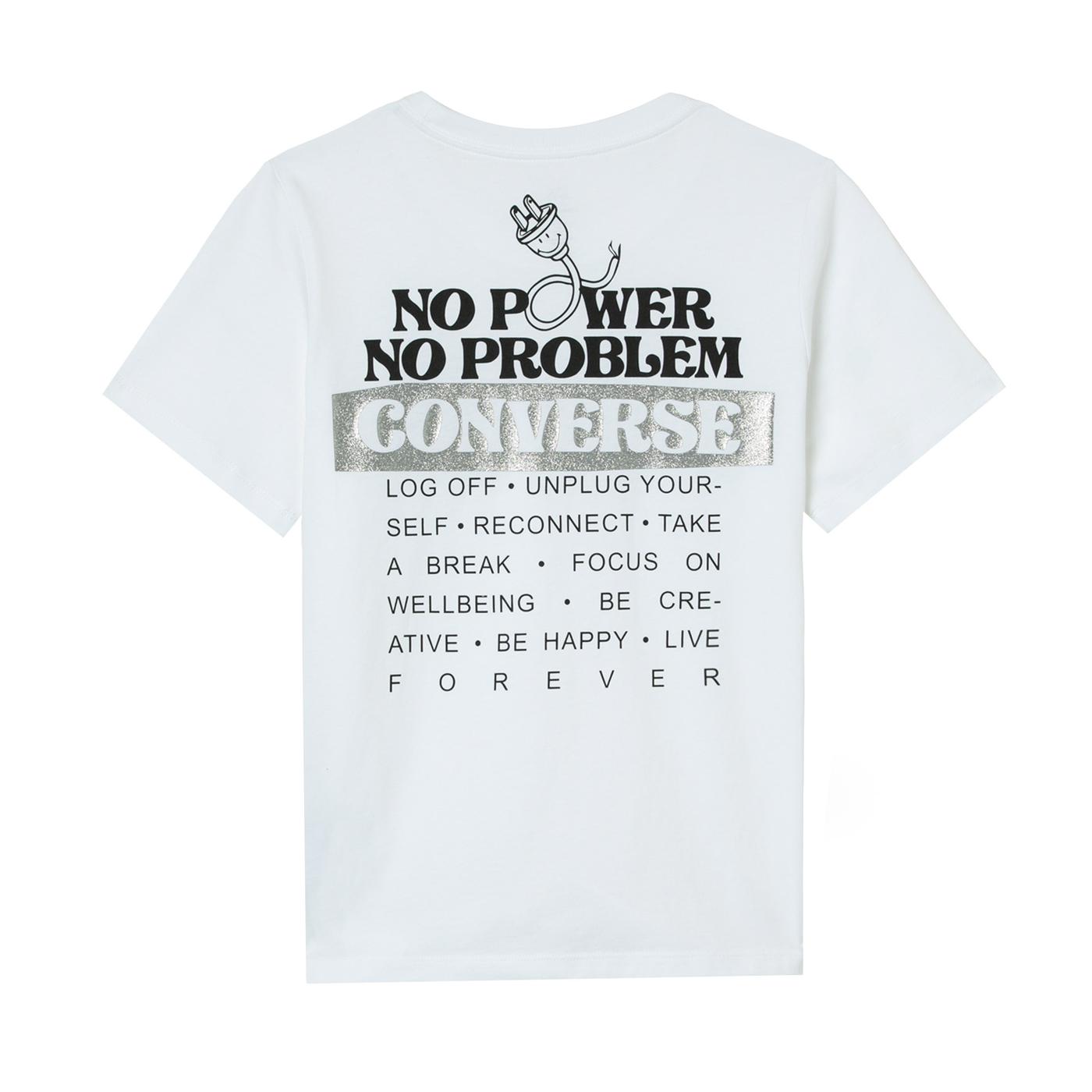 Converse No Problem Classic Kadın Beyaz T-Shirt