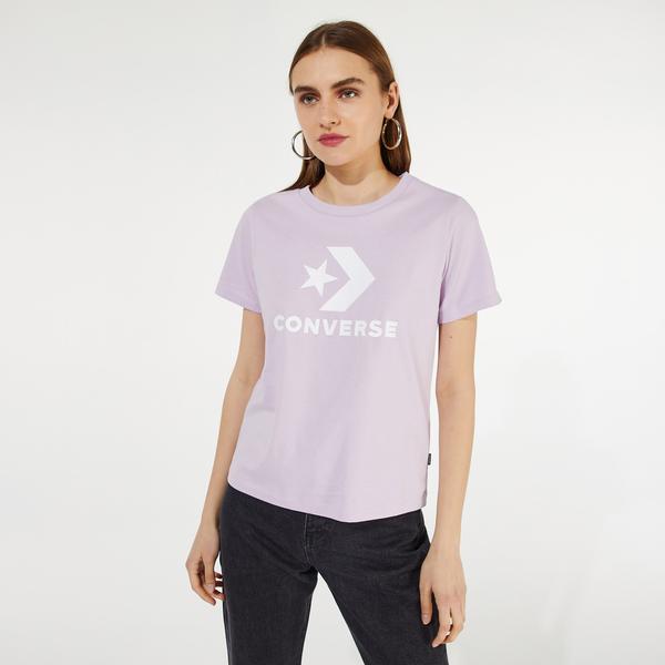 Converse Star Chevron Center Front Kadın Pembe T-Shirt