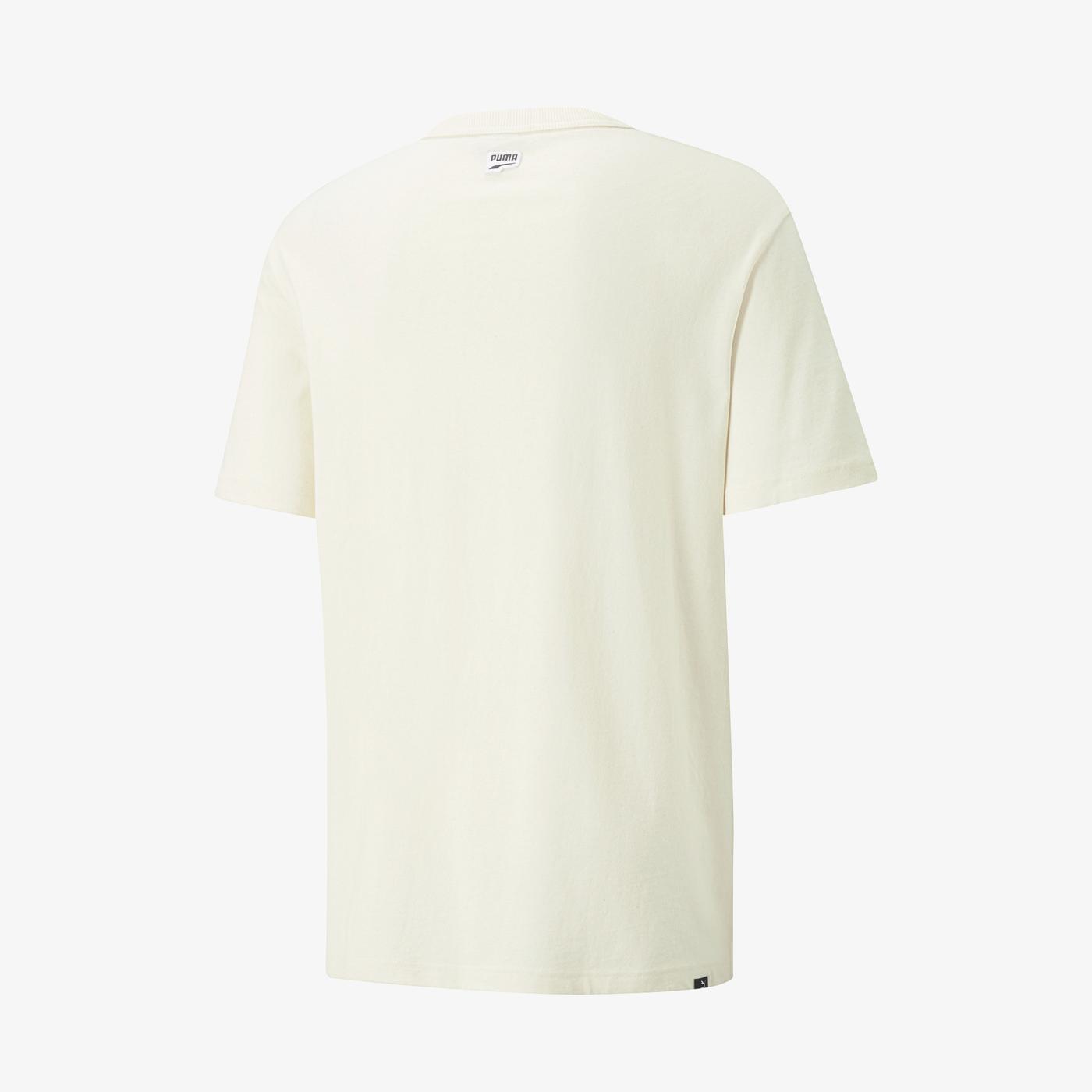 Puma Downtown Graphic Erkek Beyaz T-Shirt