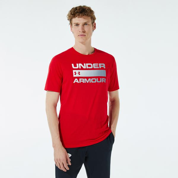 Under Armour UA Team Issue Wordmark Erkek Kırmızı T-Shirt