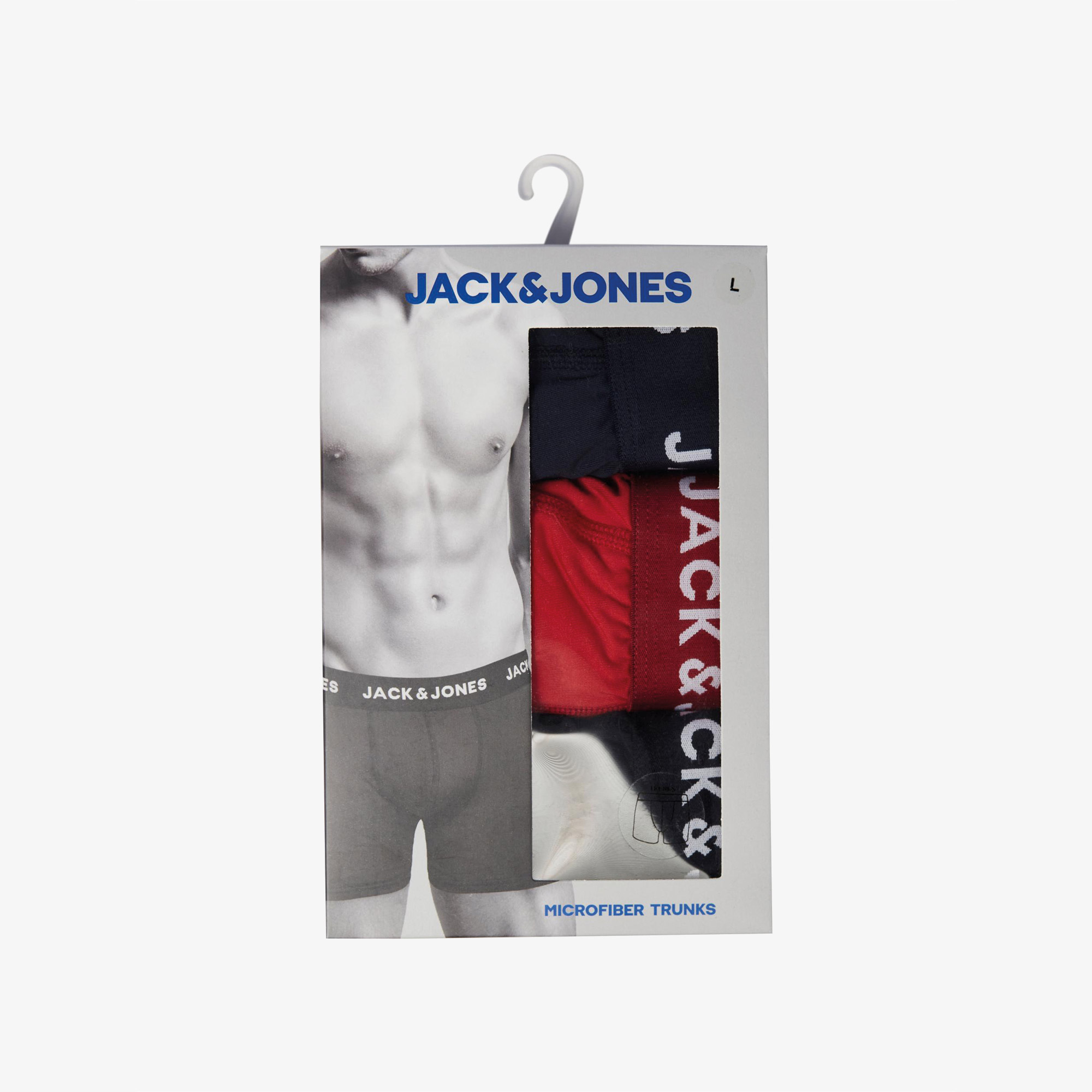 Jack & Jones Microfiber 3'lü Erkek Renkli Boxer