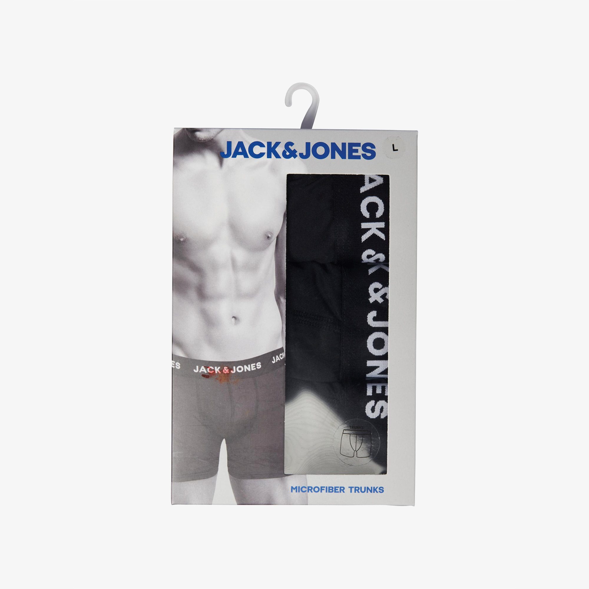 Jack & Jones Microfiber 3'lü Erkek Siyah Boxer