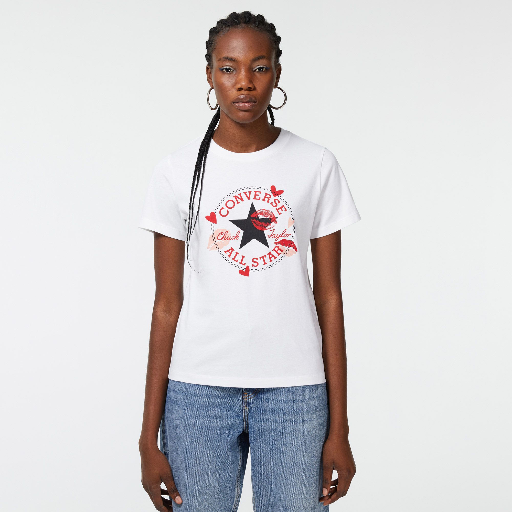 Converse Crafted With Love Kadın Beyaz T-Shirt