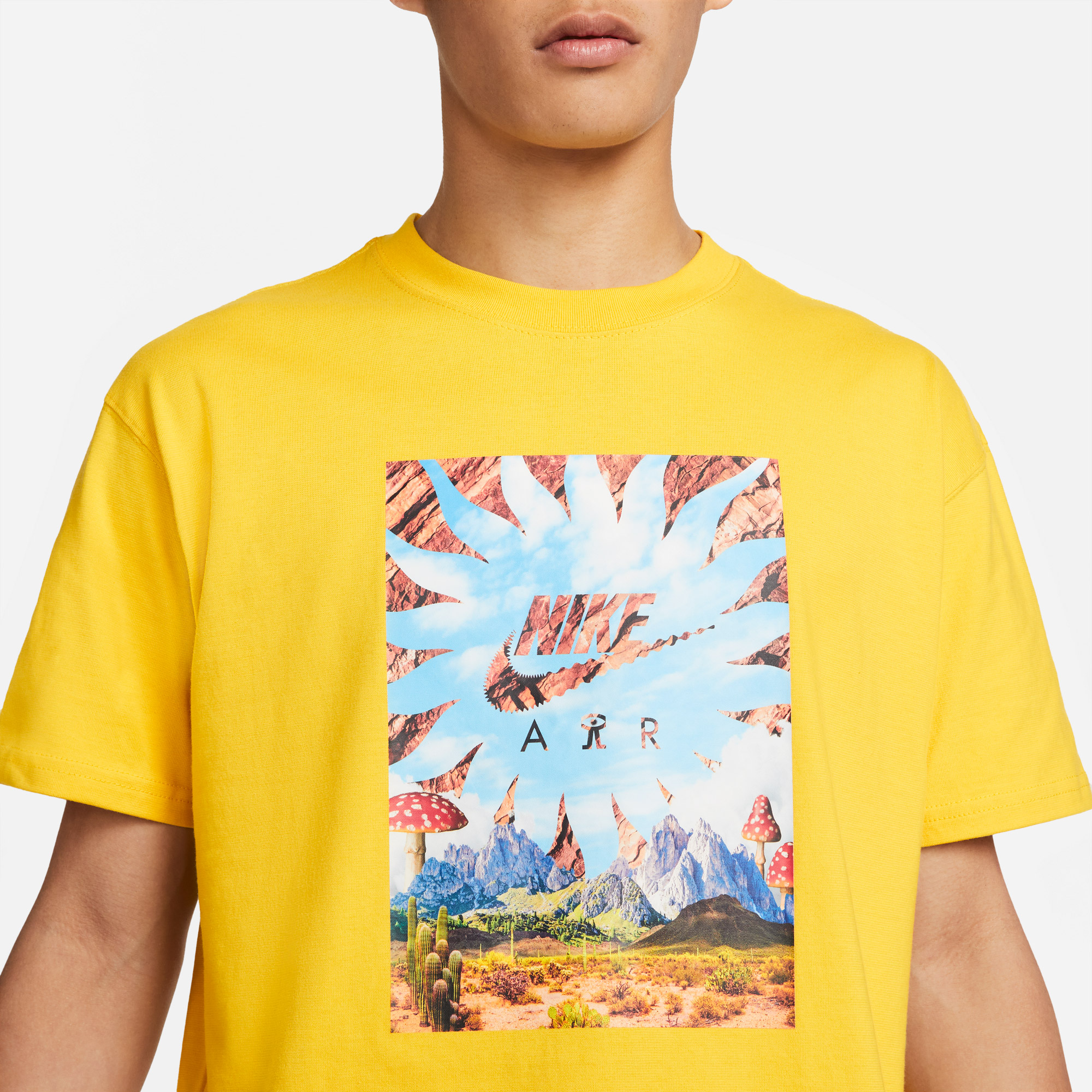 Nike Max90 Erkek Sarı T-Shirt