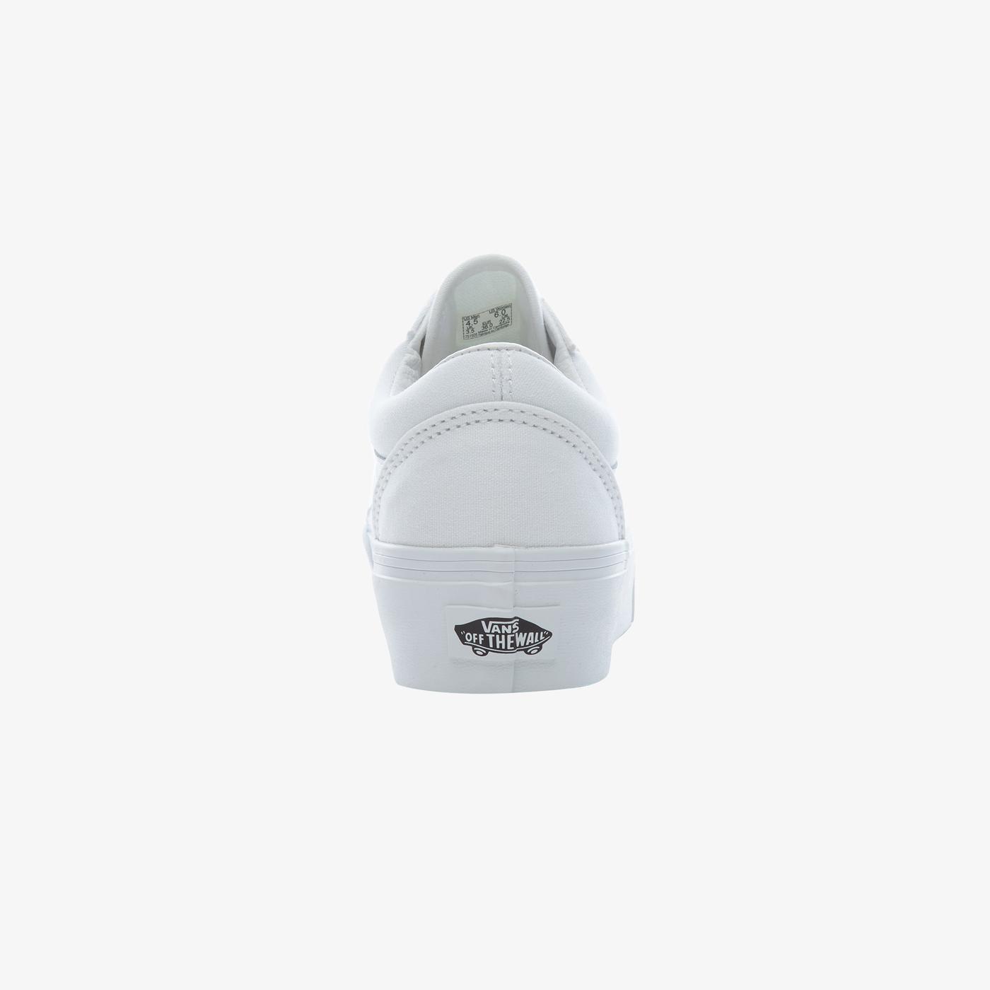 Vans UA Old Skool Platform Unisex Beyaz Sneaker