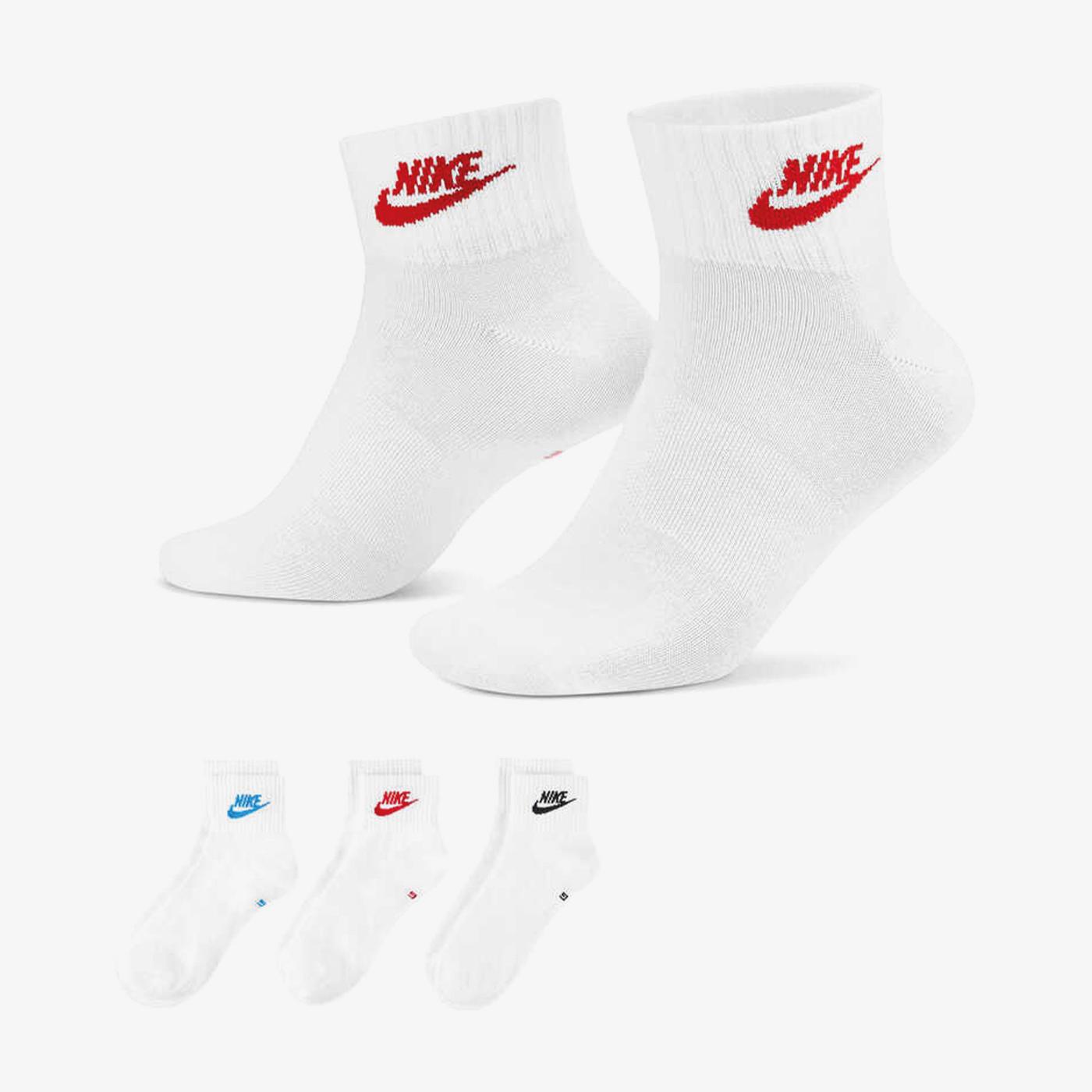 Nike Sportswear Everyday Essential Unisex Renkli Çorap