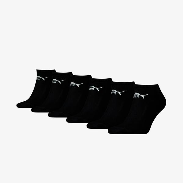 Puma Unisex Siyah 6'lı Çorap