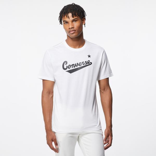 Converse Nova Center Front Erkek Beyaz T-Shirt