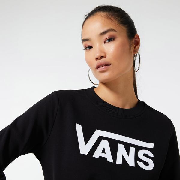 Vans Classic V Crew Kadın Siyah Sweatshirt