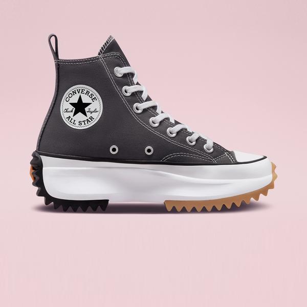Converse Run Star Hike Canvas Platform Unisex Gri Sneaker