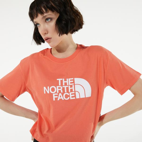 The North Face Easy Kadın Turuncu Crop T-Shirt