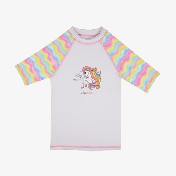 Slipstop Magical Çocuk UV Korumalı Beyaz T-Shirt